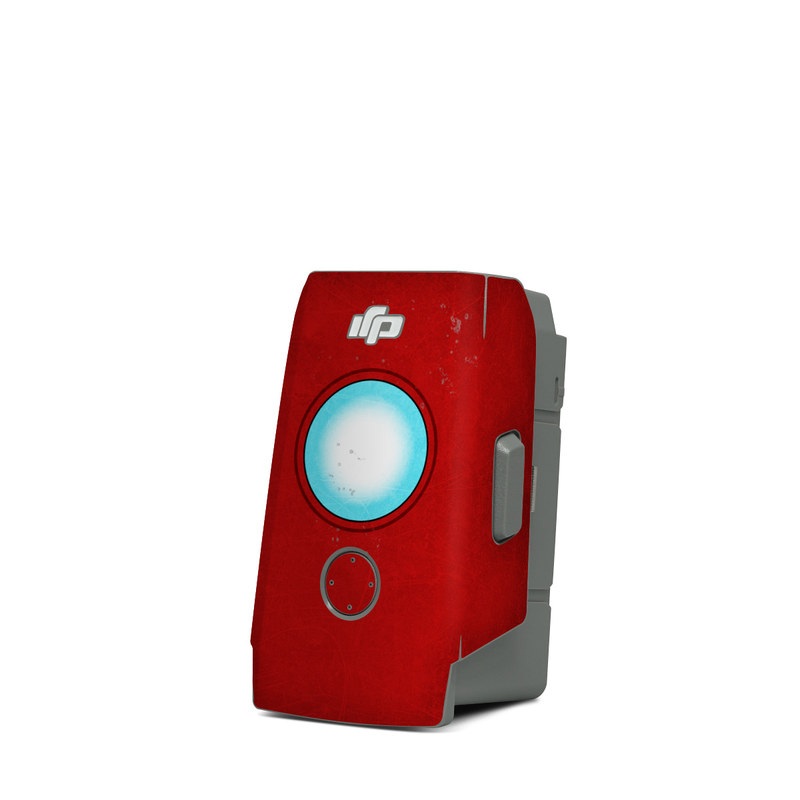 DJI Mavic Air 2 Battery Skin design, with red, yellow, white colors
