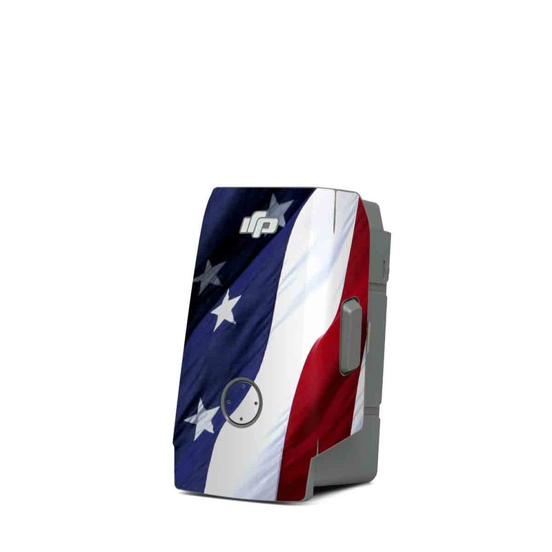 DJI Mavic Air 2 Battery Skin design of Flag, Flag of the united states, Flag Day (USA), Veterans day, Memorial day, Holiday, Independence day, Event, with red, blue, white colors