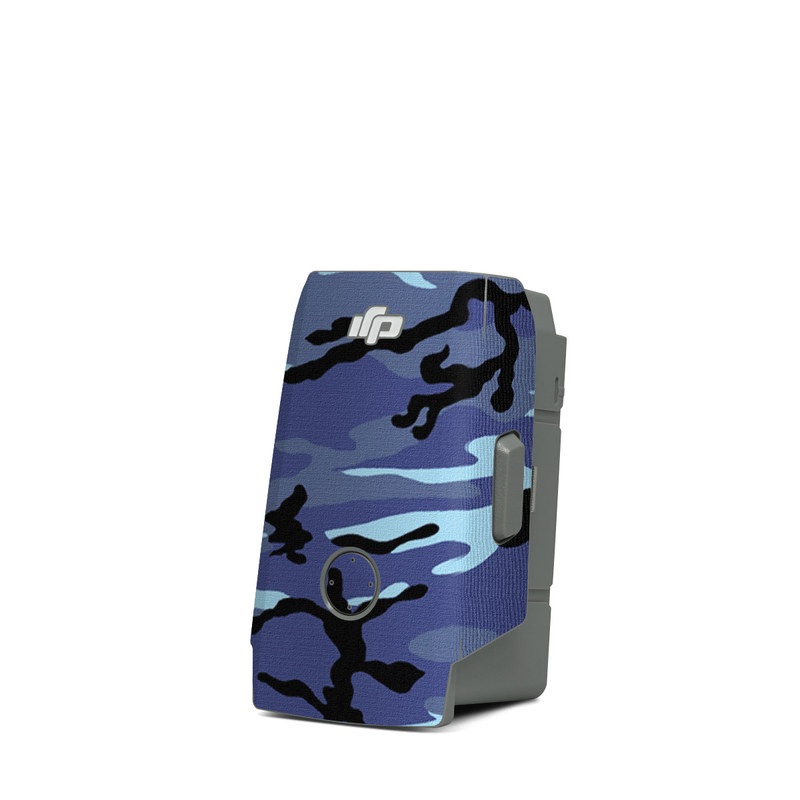 DJI Mavic Air 2 Battery Skin design of Military camouflage, Pattern, Blue, Aqua, Teal, Design, Camouflage, Textile, Uniform, with blue, black, gray, purple colors