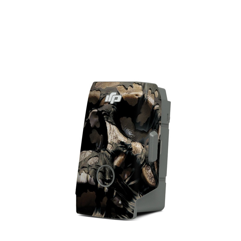 DJI Mavic Air 2 Battery Skin design of Cg artwork, Fictional character, Illustration, Demon, Fiction, Supervillain, Mythology, Art, with black, green, gray, red colors