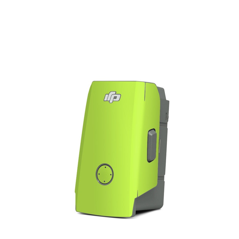 DJI Mavic Air 2 Battery Skin design of Green, Yellow, Text, Leaf, Font, Grass, with green colors