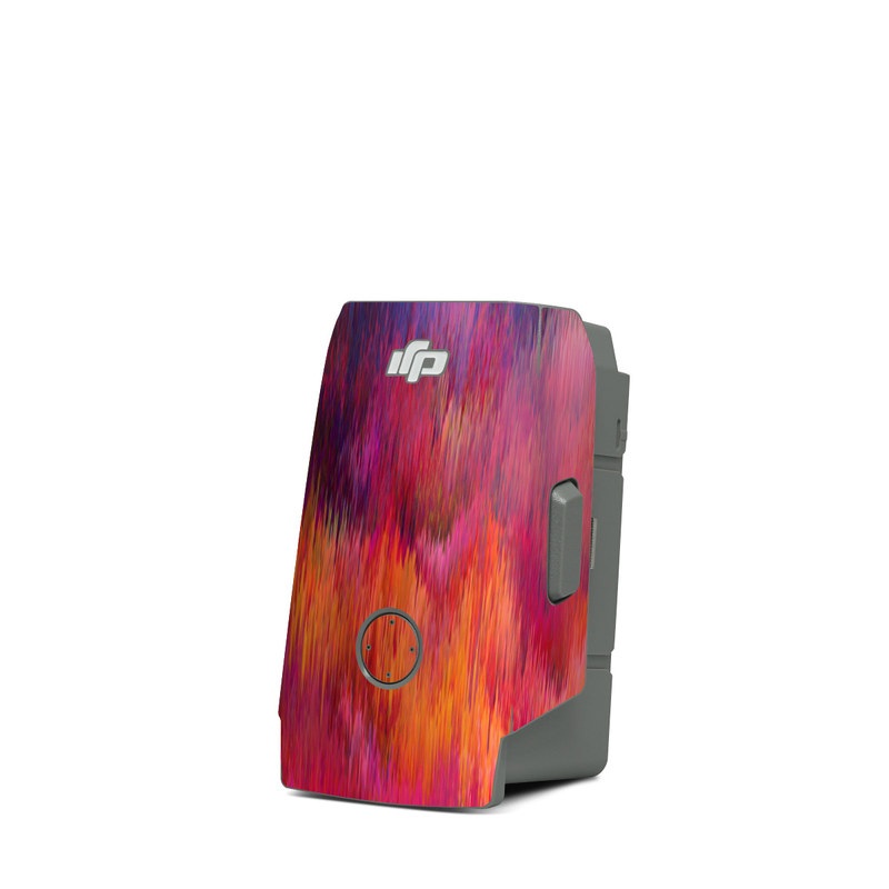 DJI Mavic Air 2 Battery Skin design of Sky, Purple, Pink, Blue, Violet, Painting, Watercolor paint, Lavender, Cloud, Art, with red, blue, purple, orange, green colors