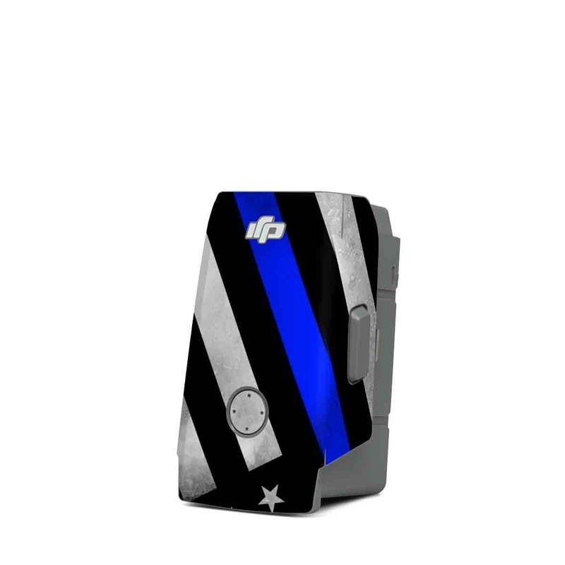 DJI Mavic Air 2 Battery Skin design of Flag of the united states, Flag, Cobalt blue, Pattern, Line, Black-and-white, Design, Monochrome, Electric blue, Parallel, with black, white, gray, blue colors