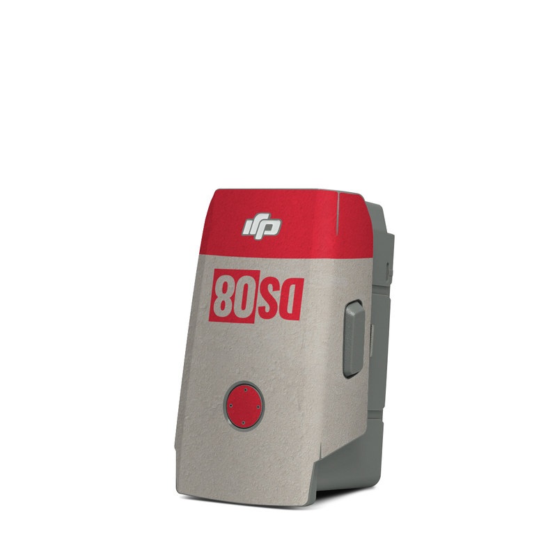 DJI Mavic Air 2 Battery Skin design of Graphics, with red, black, yellow, gray colors