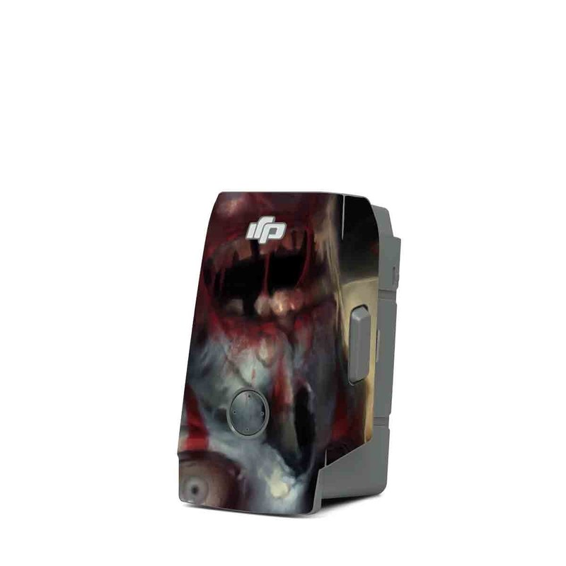 DJI Mavic Air 2 Battery Skin design of Illustration, Fictional character, Fiction, Supervillain, Demon, Art, Zombie, Ghost, Supernatural creature, Flesh, with black, gray, green, red colors