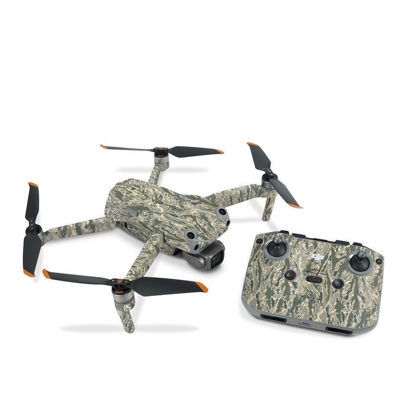 DJI Air 2S Skin design of Pattern, Grass, Plant, with gray, green colors