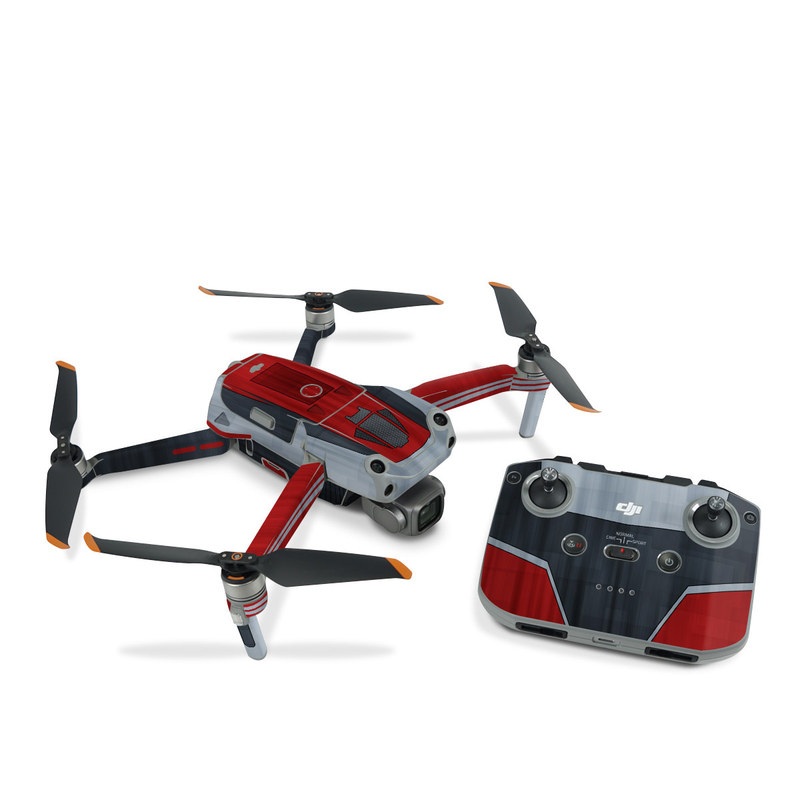 DJI Air 2S Skin design, with black, red, gray colors