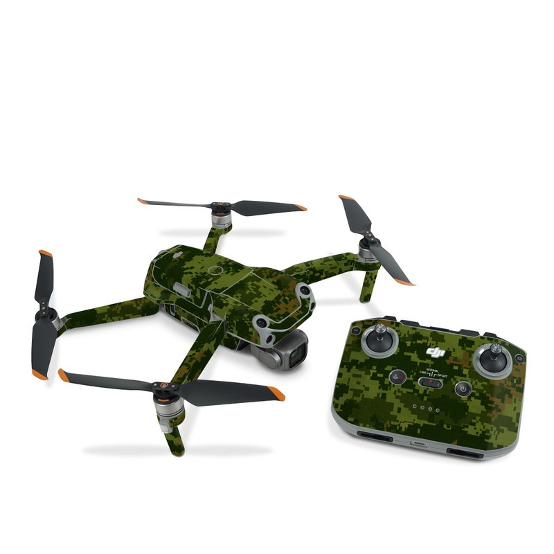 DJI Air 2S Skin design of Military camouflage, Green, Pattern, Uniform, Camouflage, Clothing, Design, Leaf, Plant, with green, brown colors