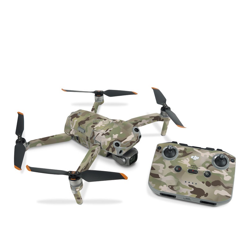 DJI Air 2S Skin design of Military camouflage, Camouflage, Pattern, Clothing, Uniform, Design, Military uniform, Bed sheet, with gray, green, black, red colors