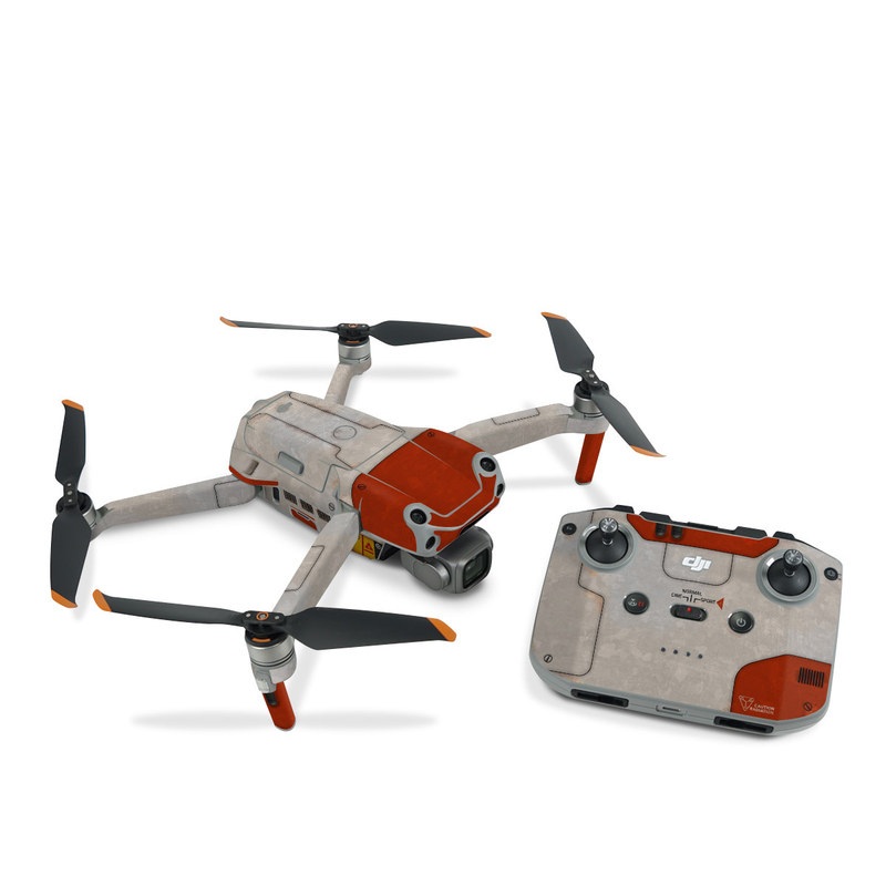 DJI Air 2S Skin design, with red, gray colors