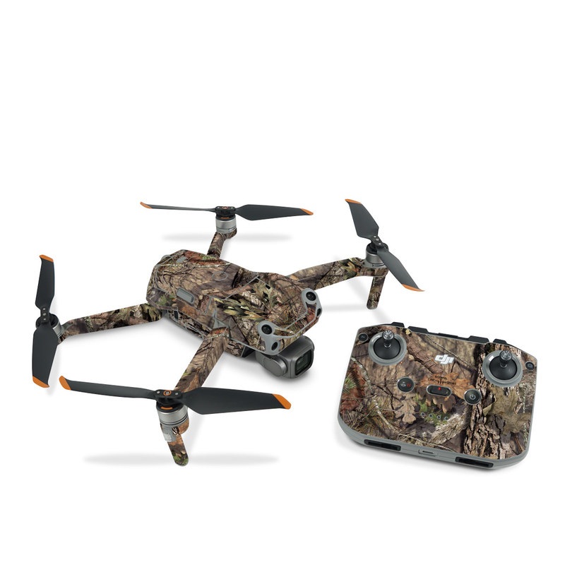 DJI Air 2S Skin design of shellbark hickory, Camouflage, Tree, Branch, Trunk, Plant, Leaf, Adaptation, Wood, Twig, with orange, green, red, black, gray colors