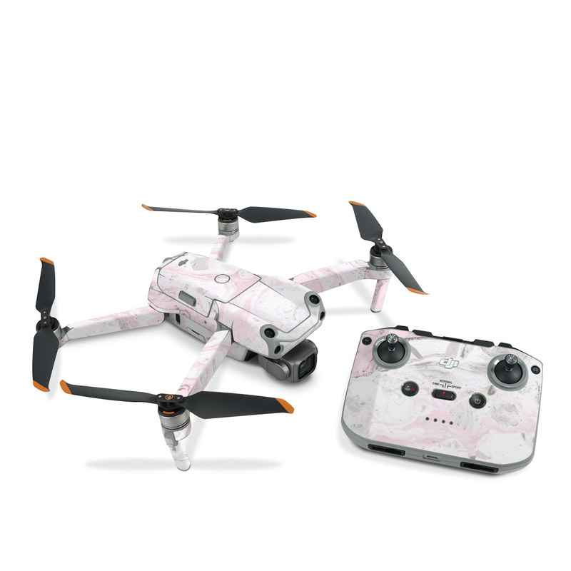 DJI Air 2S Skin design of White, Pink, Pattern, Illustration, with pink, gray, white colors
