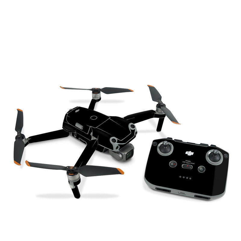 DJI Air 2S Skin design of Black, Darkness, White, Sky, Light, Red, Text, Brown, Font, Atmosphere, with black colors