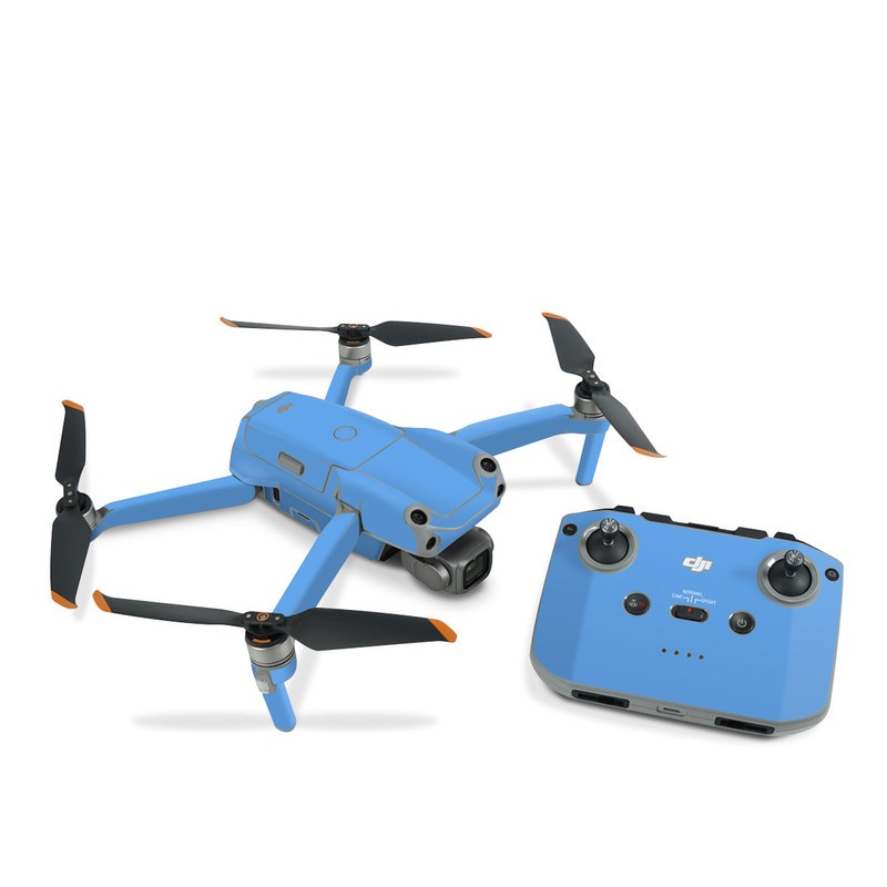 DJI Air 2S Skin design of Sky, Blue, Daytime, Aqua, Cobalt blue, Atmosphere, Azure, Turquoise, Electric blue, Calm, with blue colors