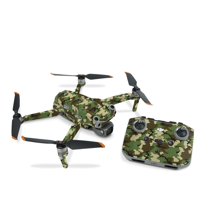 DJI Air 2S Skin design of Military camouflage, Camouflage, Clothing, Pattern, Green, Uniform, Military uniform, Design, Sportswear, Plane, with black, gray, green colors