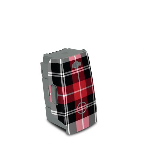 Red Plaid DJI Air 2S Battery Skin