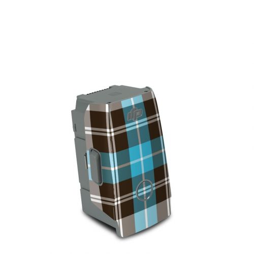 Turquoise Plaid DJI Air 2S Battery Skin