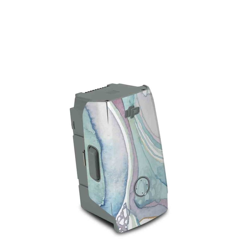 DJI Air 2S Battery Skin design of Watercolor paint, Plant, Art, Illustration, Flower, with blue, purple, pink, red, orange colors