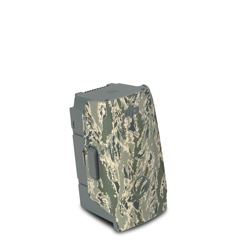 DJI Air 2S Battery Skin design of Pattern, Grass, Plant, with gray, green colors