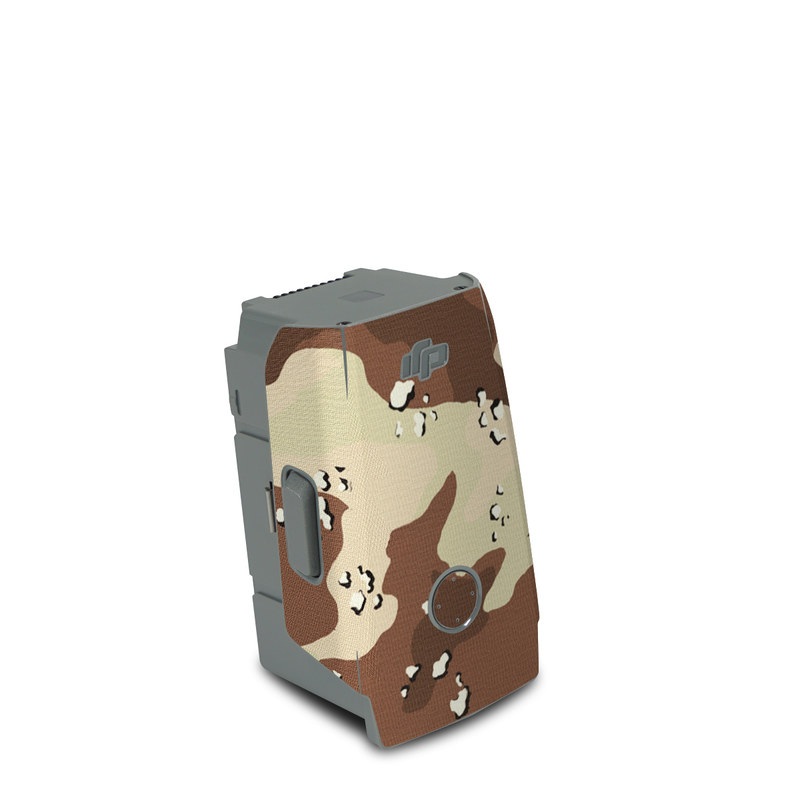 DJI Air 2S Battery Skin design of Military camouflage, Brown, Pattern, Design, Camouflage, Textile, Beige, Illustration, Uniform, Metal, with gray, red, black, green colors