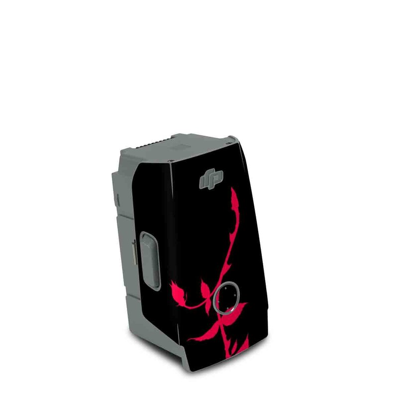 DJI Air 2S Battery Skin design of Red, Black, Pink, Graphic design, Magenta, Visual arts, Graphics, Illustration, Plant, Art, with black, red colors