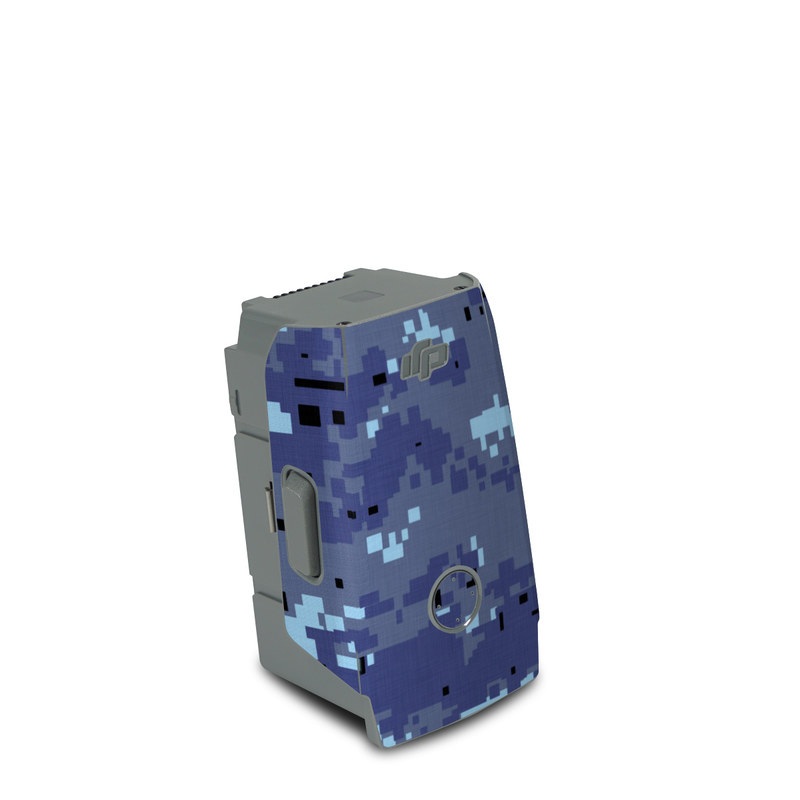 DJI Air 2S Battery Skin design of Blue, Purple, Pattern, Lavender, Violet, Design, with blue, gray, black colors