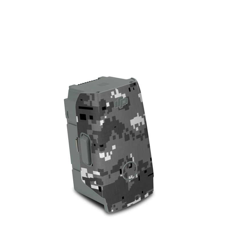 DJI Air 2S Battery Skin design of Military camouflage, Pattern, Camouflage, Design, Uniform, Metal, Black-and-white, with black, gray colors