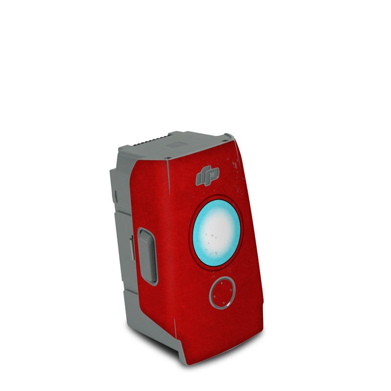 DJI Air 2S Battery Skin design, with red, yellow, white colors