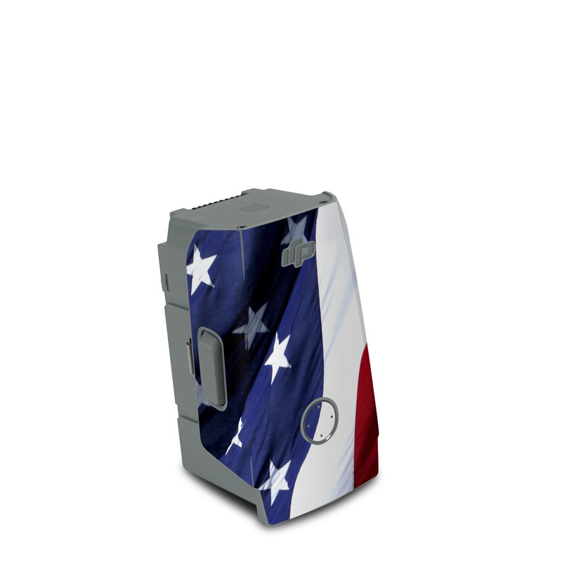 DJI Air 2S Battery Skin design of Flag, Flag of the united states, Flag Day (USA), Veterans day, Memorial day, Holiday, Independence day, Event, with red, blue, white colors