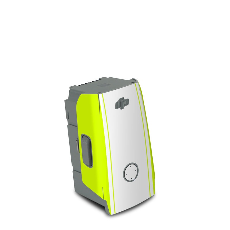 DJI Air 2S Battery Skin design of Yellow, Line, Font, Military rank, with white, green, red, yellow colors