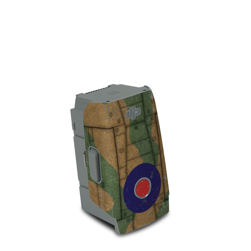 DJI Air 2S Battery Skin design, with green, brown colors