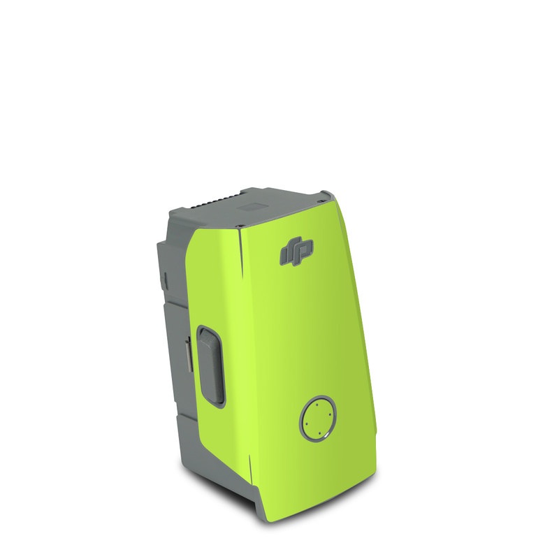 DJI Air 2S Battery Skin design of Green, Yellow, Text, Leaf, Font, Grass, with green colors
