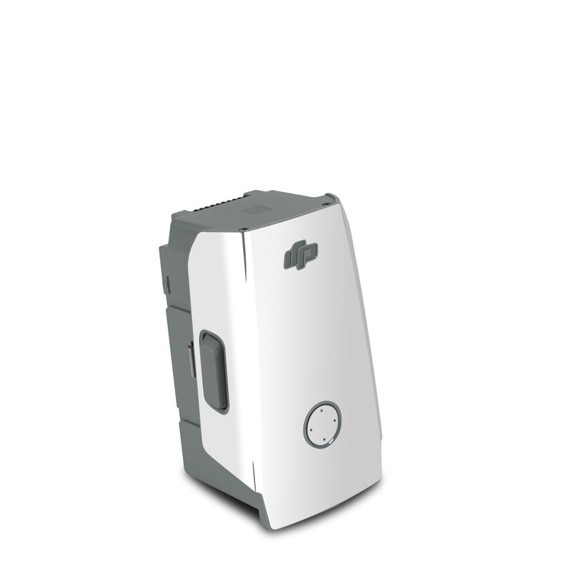 DJI Air 2S Battery Skin design of White, Black, Line, with white colors