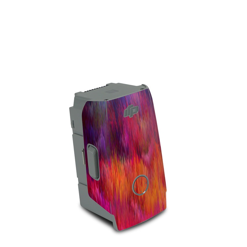 DJI Air 2S Battery Skin design of Sky, Purple, Pink, Blue, Violet, Painting, Watercolor paint, Lavender, Cloud, Art, with red, blue, purple, orange, green colors