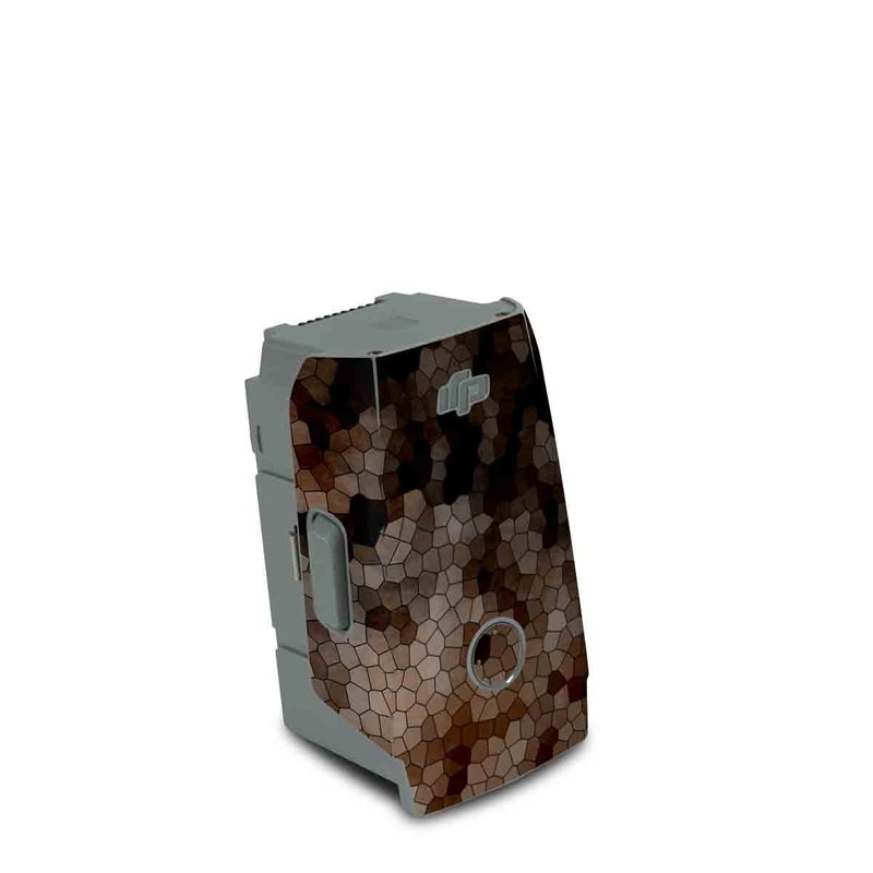 DJI Air 2S Battery Skin design of Brown, Design, Soil, Pattern, Rock, Rust, Granite, Metal, with black, white, gray, brown colors