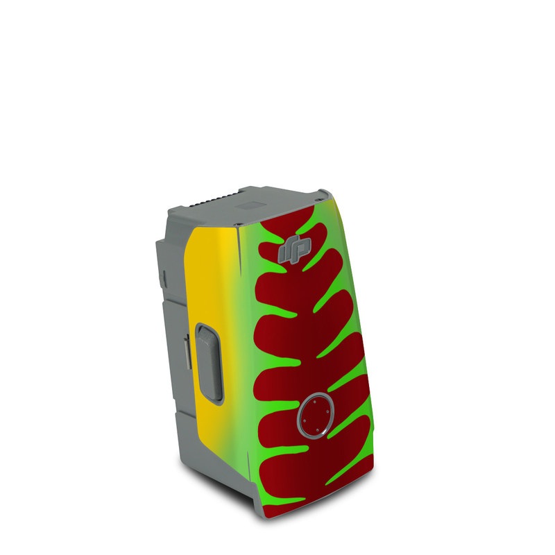 DJI Air 2S Battery Skin design, with yellow, green, brown colors