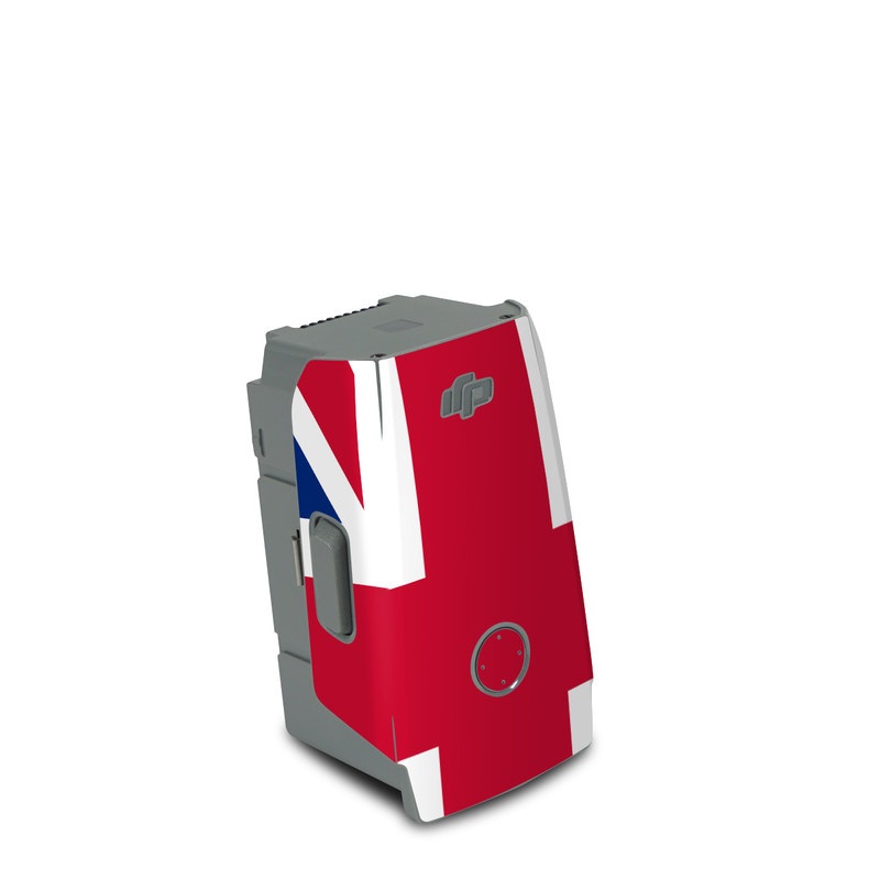 DJI Air 2S Battery Skin design of Flag, Red, Line, Electric blue, Design, Font, Pattern, Parallel, Flag Day (USA), with red, white, blue colors