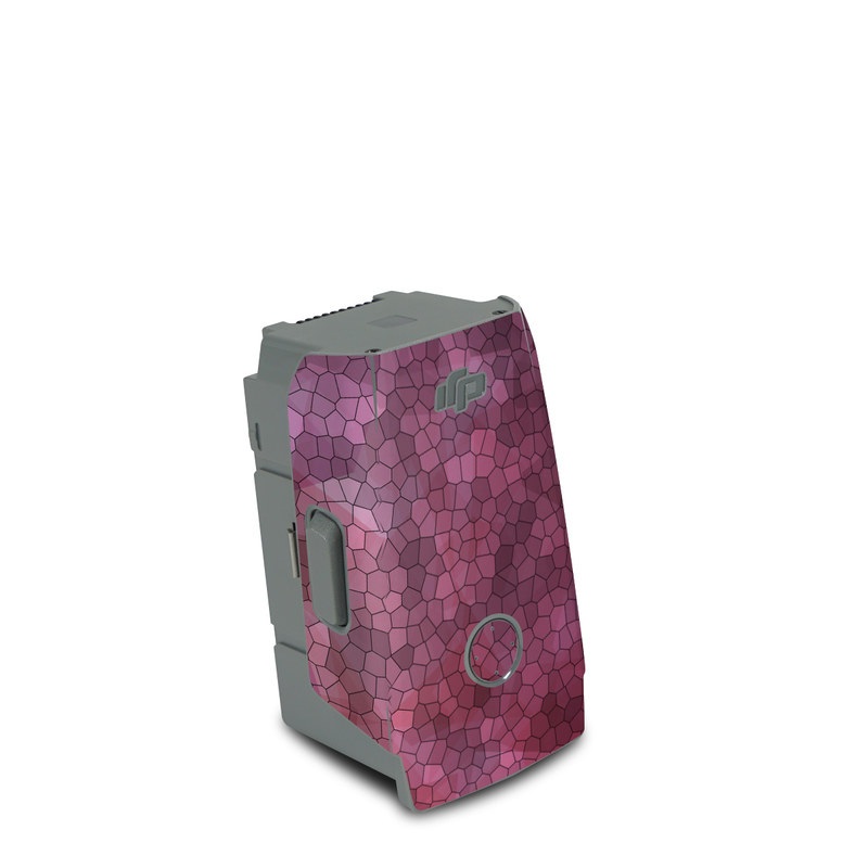 DJI Air 2S Battery Skin design of Purple, Sky, Red, Violet, Pink, Pattern, Design, Triangle, Line, Magenta, with black, red, purple, pink, white colors