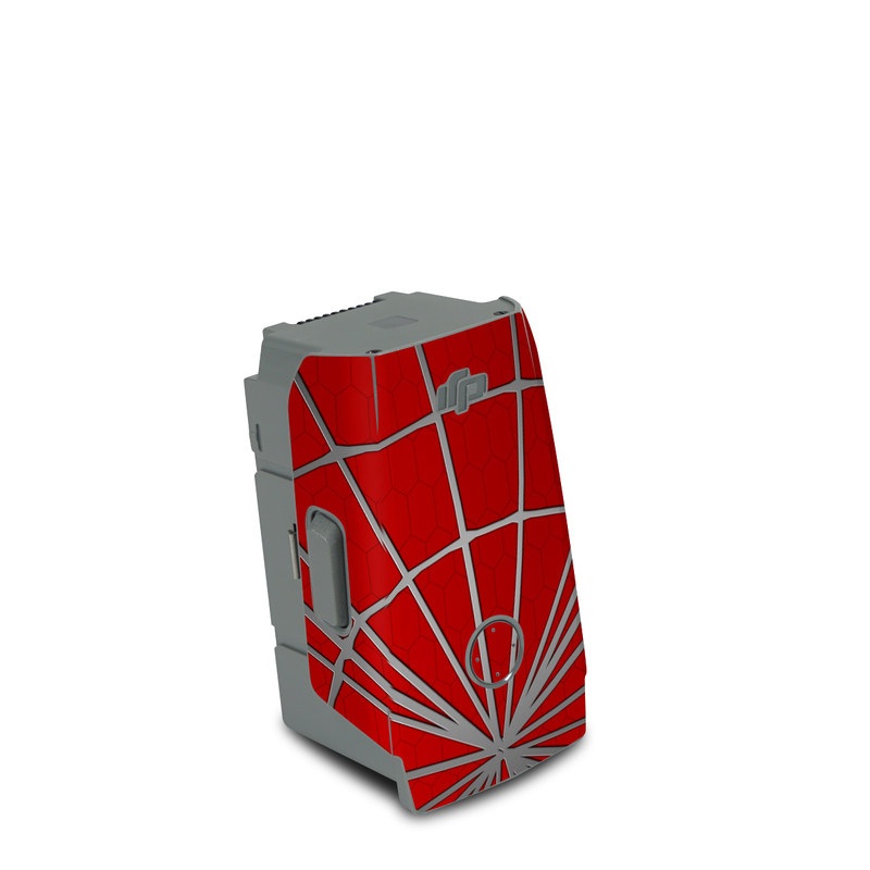 DJI Air 2S Battery Skin design of Red, Symmetry, Circle, Pattern, Line, with red, black, gray colors