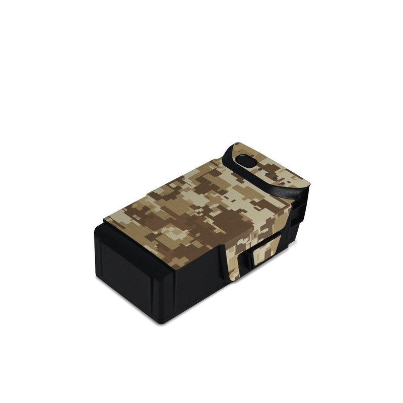 DJI Mavic Air Battery Skin design of Military camouflage, Brown, Pattern, Camouflage, Wall, Beige, Design, Textile, Uniform, Flooring, with brown colors