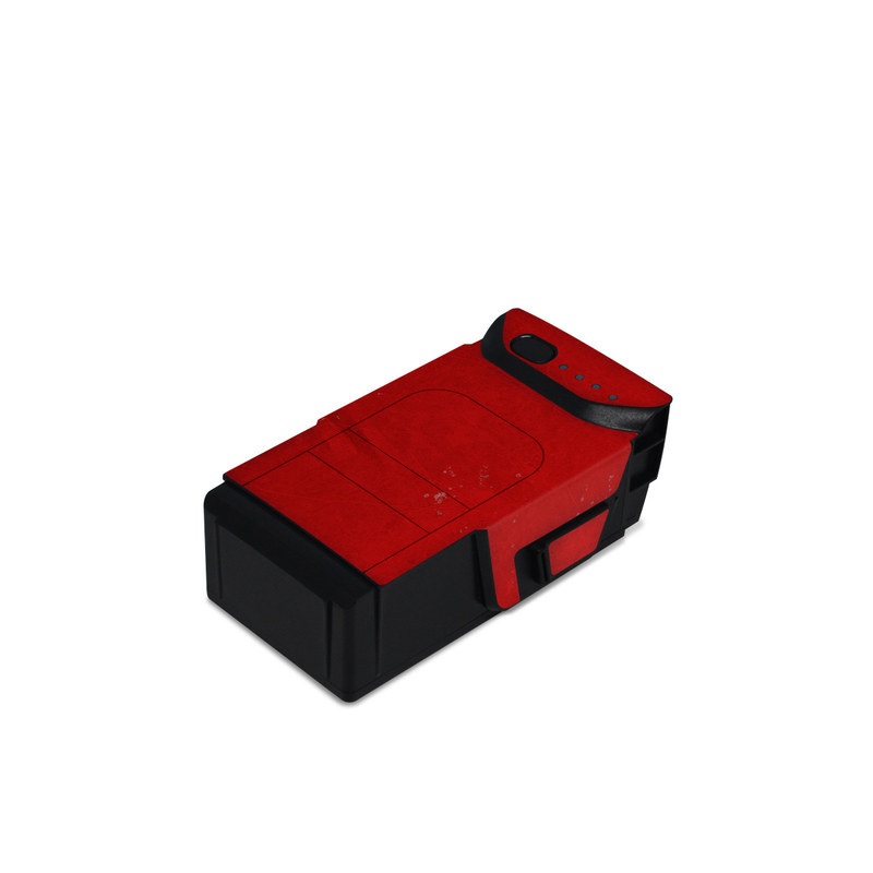 DJI Mavic Air Battery Skin design, with red, yellow, white colors