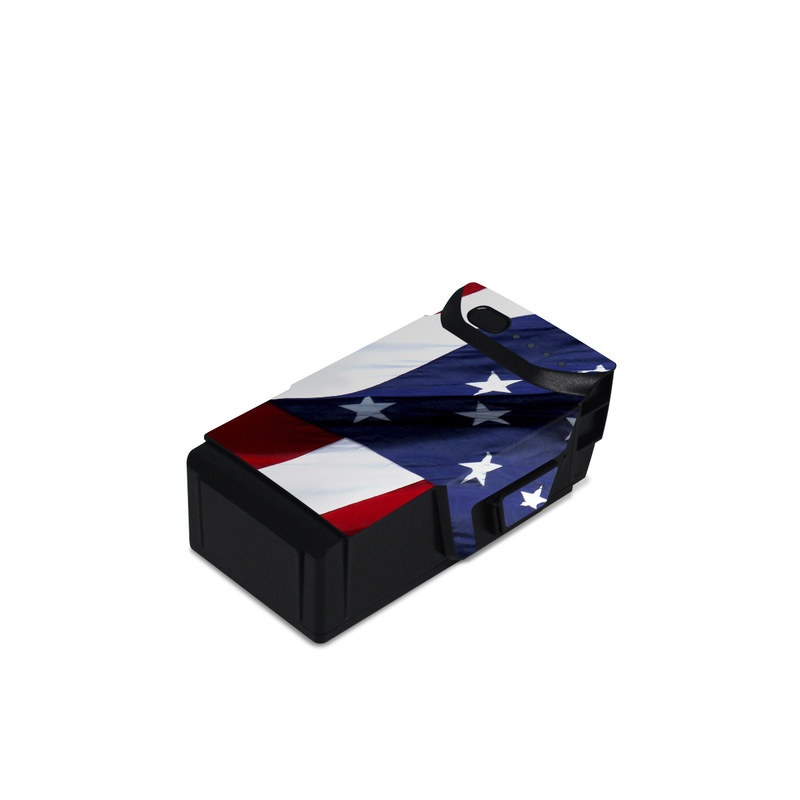 DJI Mavic Air Battery Skin design of Flag, Flag of the united states, Flag Day (USA), Veterans day, Memorial day, Holiday, Independence day, Event, with red, blue, white colors