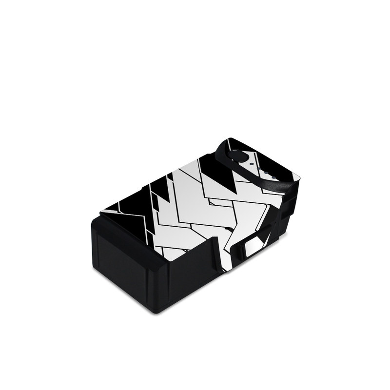 DJI Mavic Air Battery Skin design of Pattern, Black, Black-and-white, Monochrome, Monochrome photography, Line, Design, Parallel, Font, with black, white colors