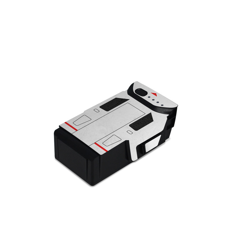 DJI Mavic Air Battery Skin design of Floppy disk, Technology, Electric red, Fictional character, with white, red, black, gray colors