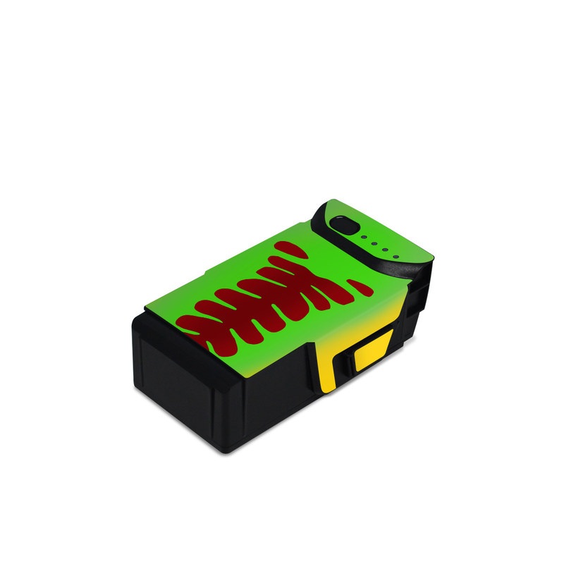DJI Mavic Air Battery Skin design, with yellow, green, brown colors