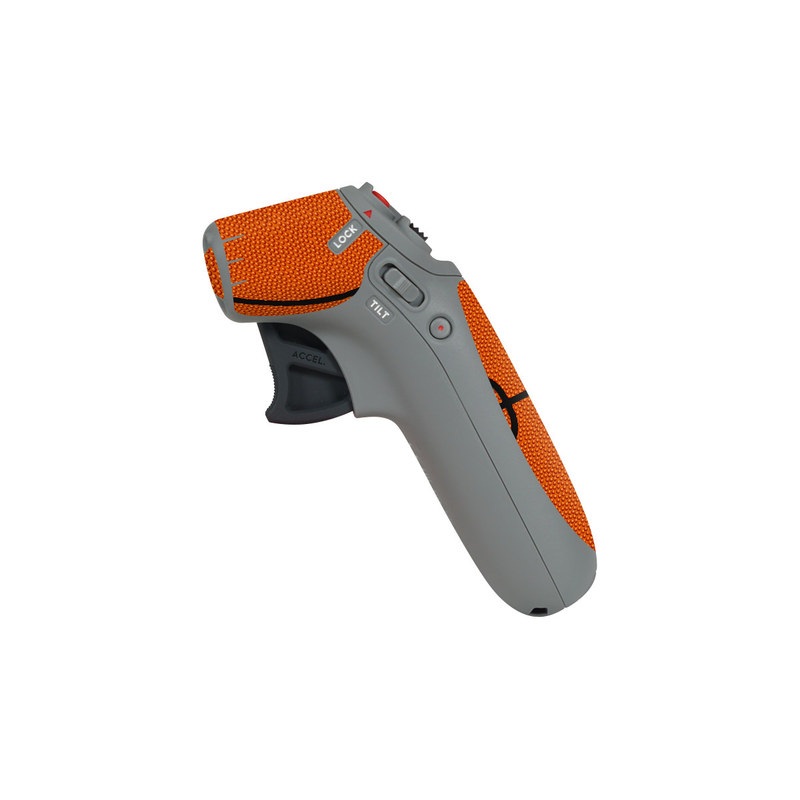 DJI Motion Controller Skin design of Orange, Basketball, Line, Pattern, Sport venue, Brown, Yellow, Design, Net, Team sport, with orange, black colors