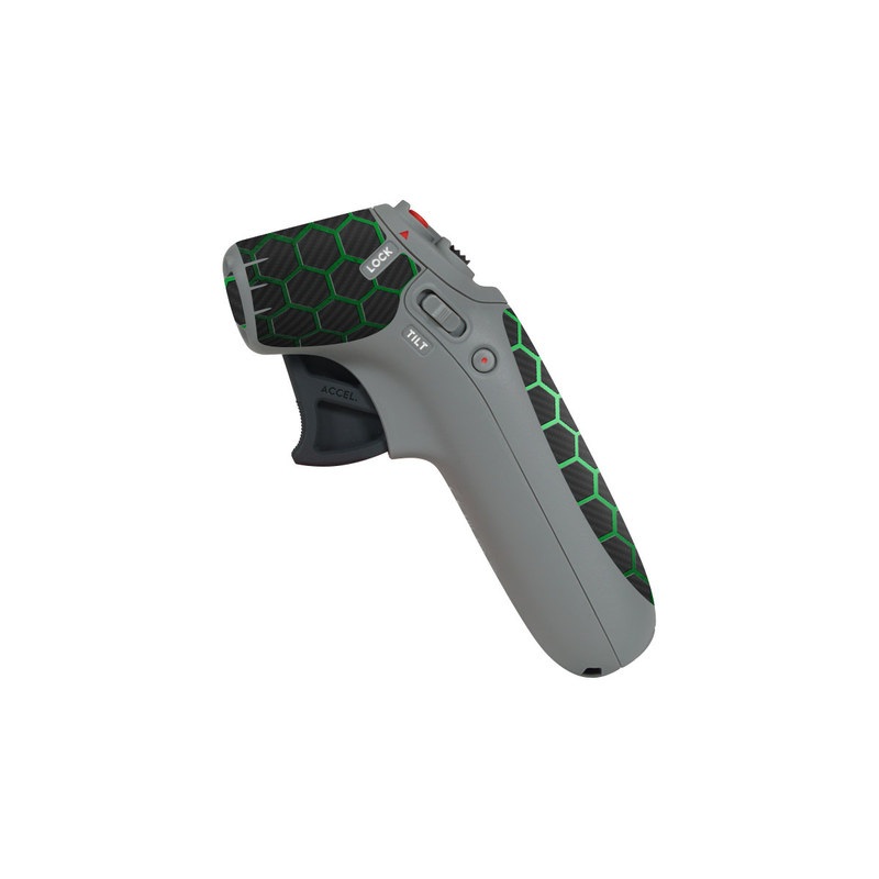 DJI Motion Controller Skin design of Pattern, Metal, Design, Carbon, Space, Circle, with black, gray, green colors