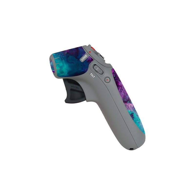 DJI Motion Controller Skin design of Blue, Purple, Violet, Water, Turquoise, Aqua, Pink, Magenta, Teal, Electric blue, with blue, purple, black colors