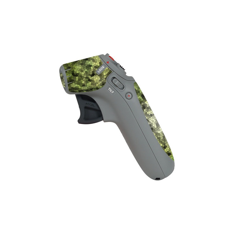 DJI Motion Controller Skin design of Green, Grass, Leaf, Plant, Pattern, Groundcover, with black, white, green, gray colors