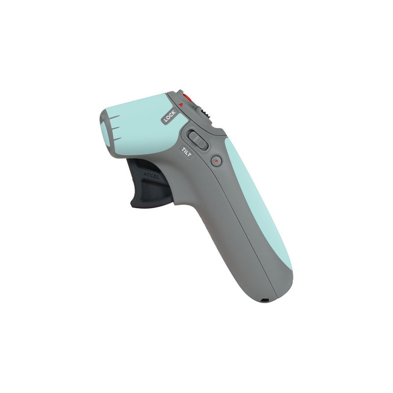 DJI Motion Controller Skin design of Green, Blue, Aqua, Turquoise, Teal, Azure, Text, Daytime, Yellow, Sky, with blue colors